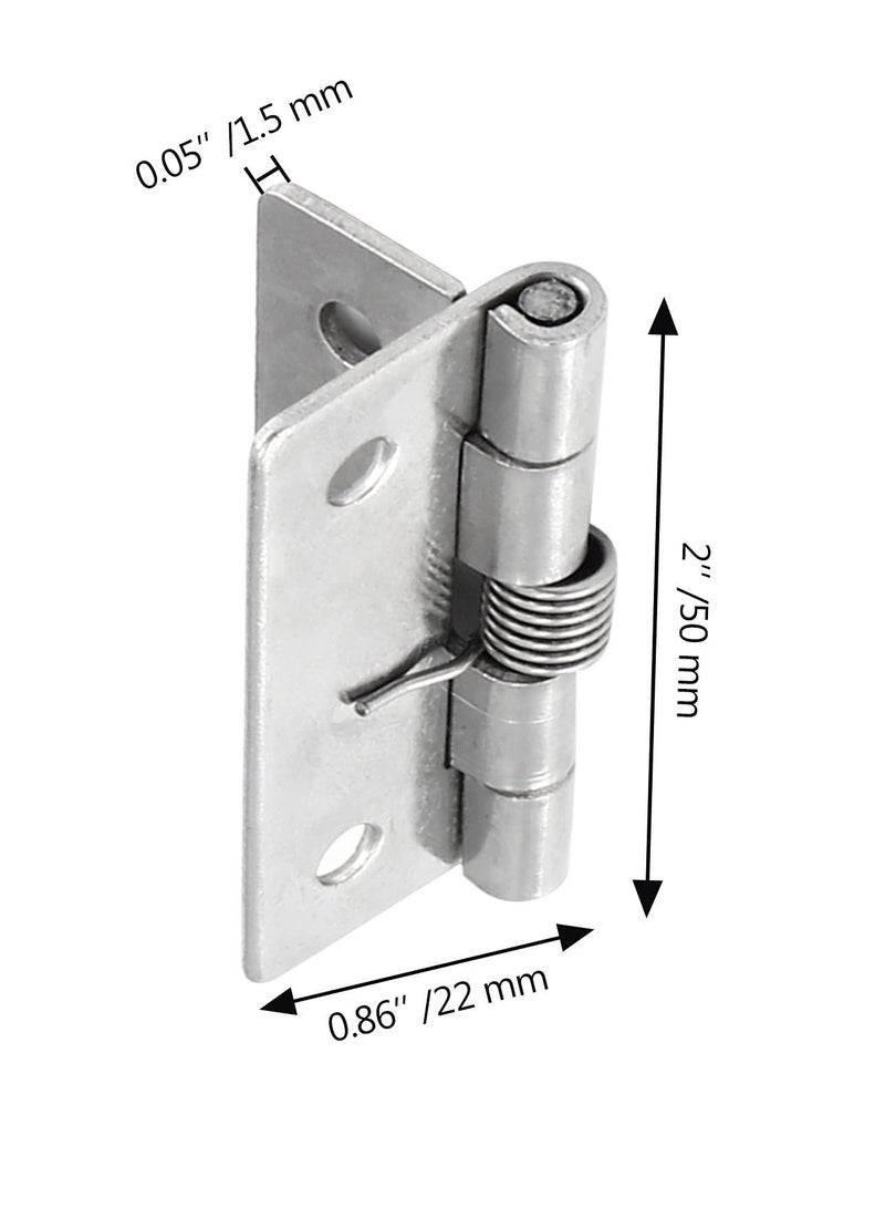 Self Closing Door Hinges 2 Inch Set of 4 Spring Hinge Automatic Closer Soft Auto Close for Home