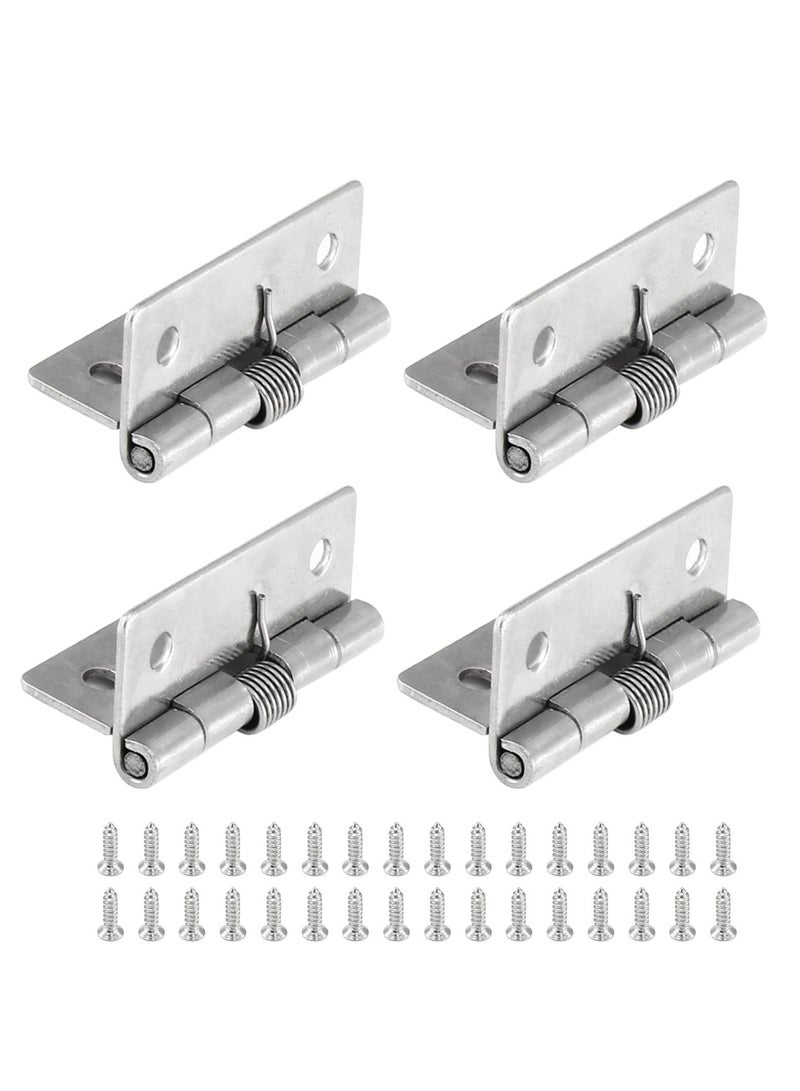 Self Closing Door Hinges 2 Inch Set of 4 Spring Hinge Automatic Closer Soft Auto Close for Home