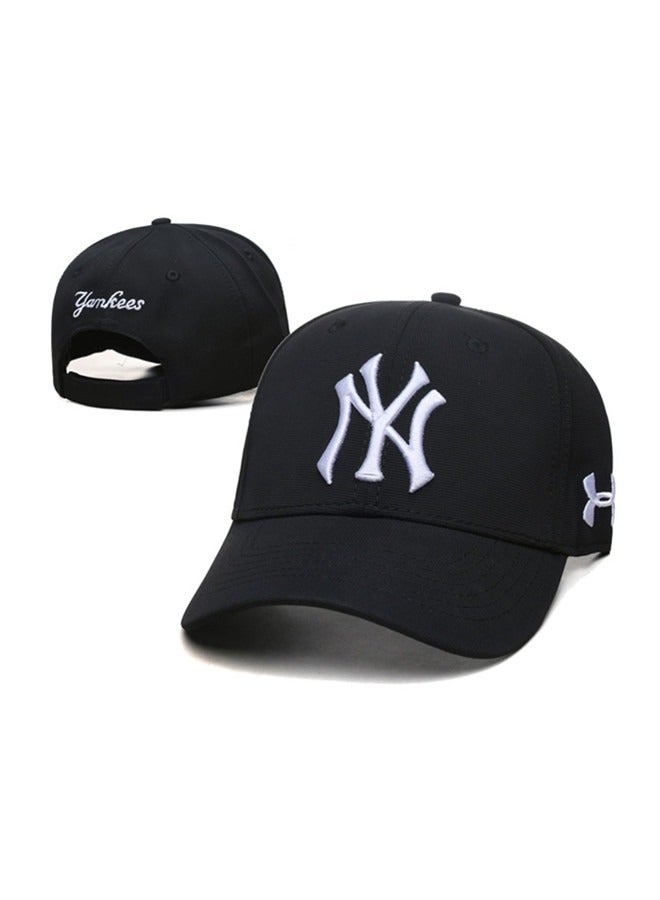 New Era 9Fort New York Yankees baseball cap duckbill cap sun hat pure cotton men's and women's outdoor sports black