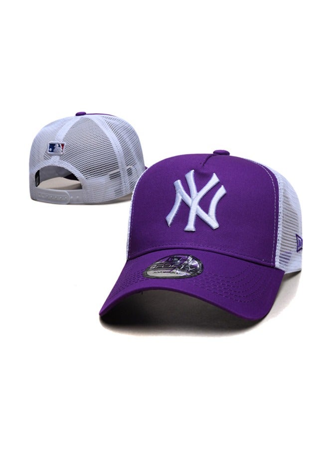 New Era 9Fort New York Yankees baseball cap duckbill cap sun hat pure cotton men's and women's outdoor sports purple