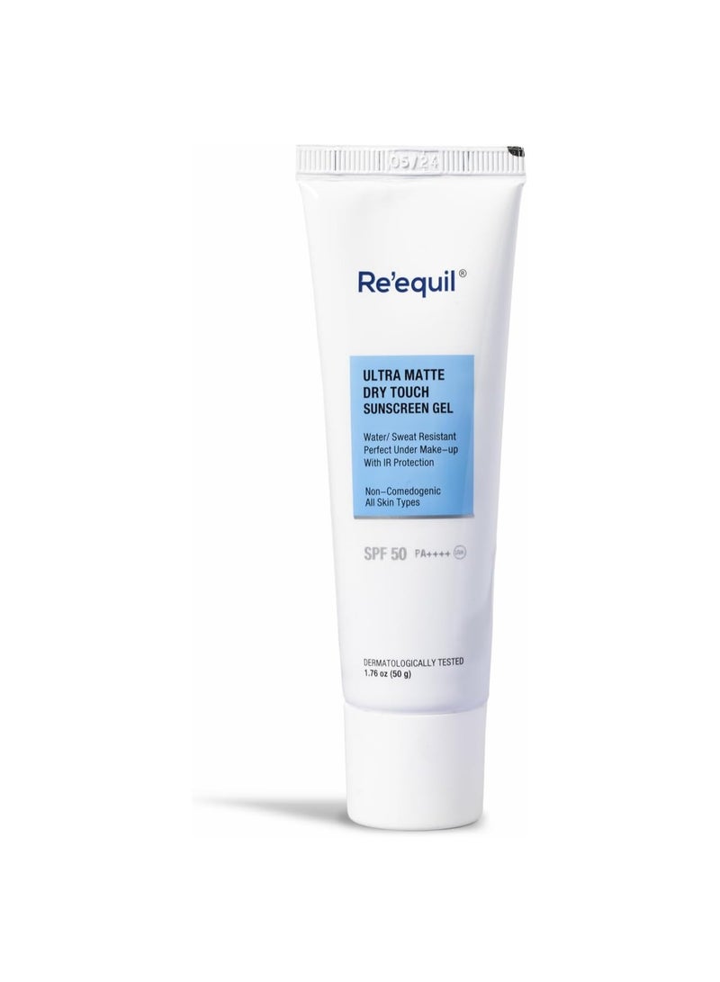 RE' EQUIL Ultra Matte Dry Touch Sunscreen Gel SPF 50 PA++++