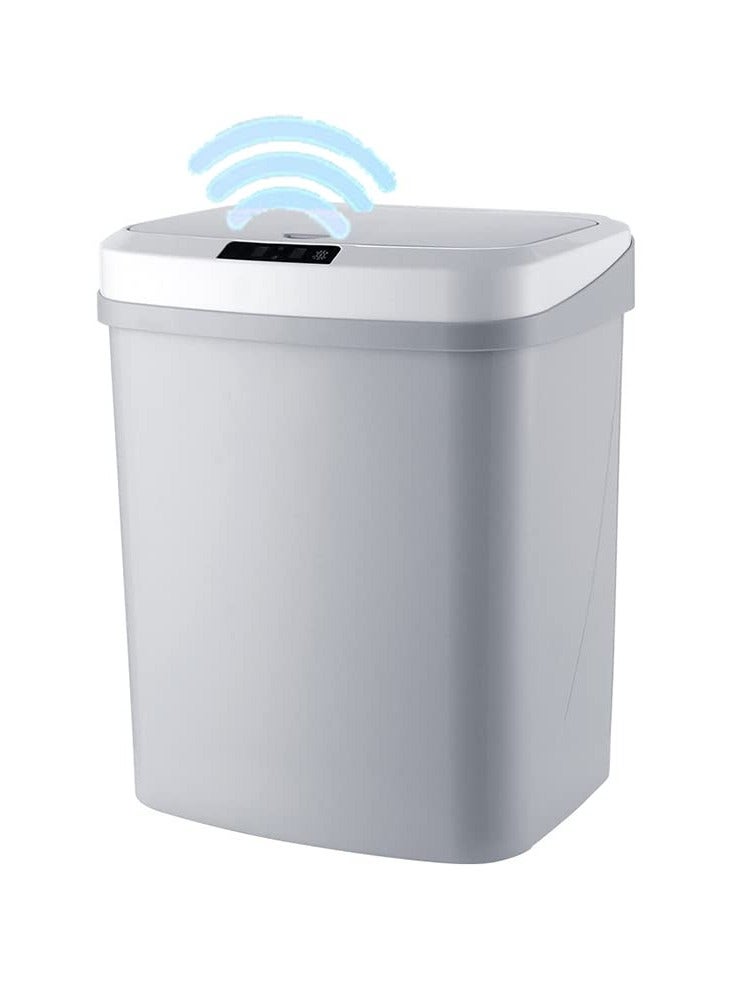 Touchless Trash Can 16L Motion Sensor Bathroom Automatic Garbage Bin Kitchen Garbage Can With Lid USB Charging Smart Waste Bin For Living Room Bedroom Office Toilet Kitchen