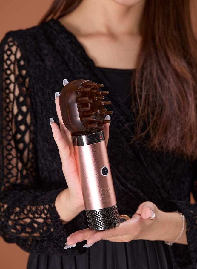 Electric Hair Comb Set Bukhoor Incense Burner Comb And Incense Brown 10x5x5cm