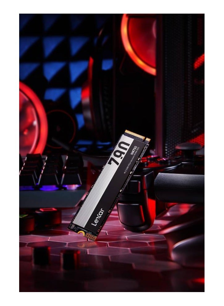 NM790 4TB M.2 2280 PCIe Gen4x4 NVMe Internal SSD, Up to 7400MB/s Read & Up to 6500MB/s Write Speeds, 1.5M Hours MTBF, 3000TBW Endurance, Compatible with PlayStation5, Black | LNM790X004T-RNNNG 4 TB