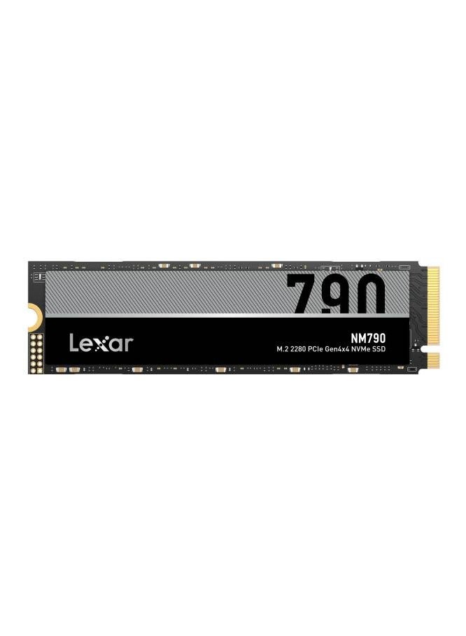 NM790 4TB M.2 2280 PCIe Gen4x4 NVMe Internal SSD, Up to 7400MB/s Read & Up to 6500MB/s Write Speeds, 1.5M Hours MTBF, 3000TBW Endurance, Compatible with PlayStation5, Black | LNM790X004T-RNNNG 4 TB