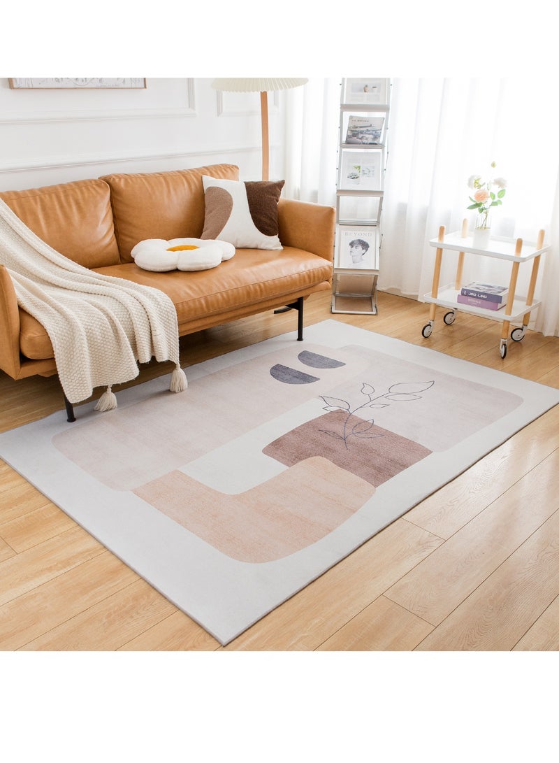 Modern Style Area Rug Non-Slip Super Soft Touch Living Room Bedroom Kitchen Decoration Of Carpet Floor Rug Rectangular 200x300cm