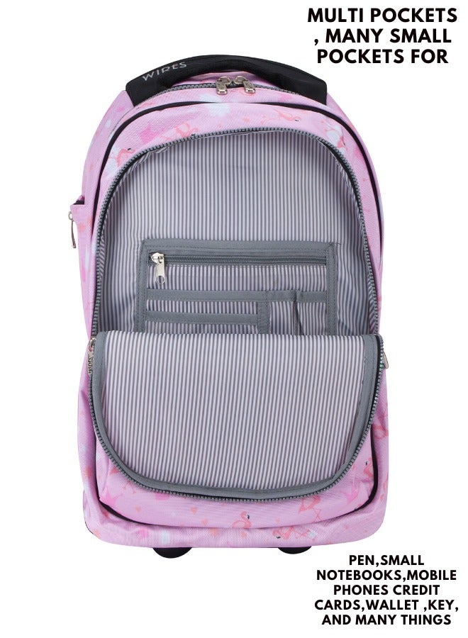 3 Piece Kids School Trolley Bag laptop compartment 2 Wheels With Lunch bag & Pencil Case