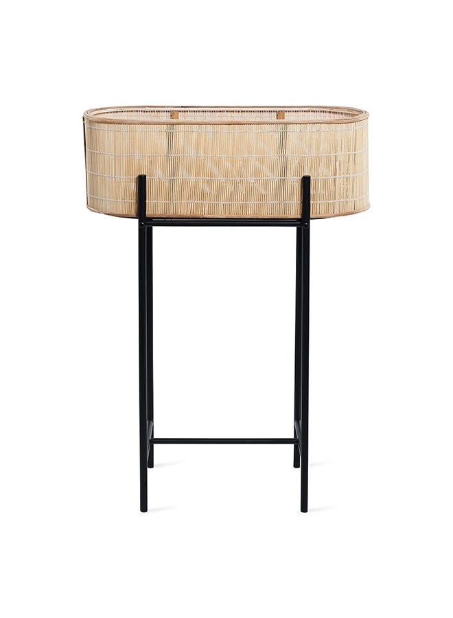 Century Plant Stand Black/Beige 61x82 cm