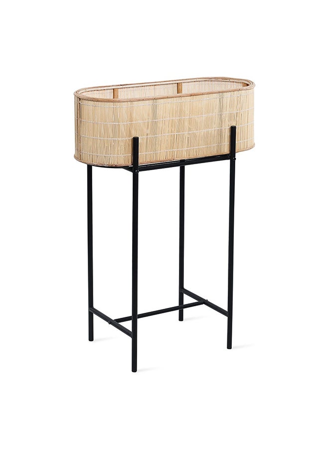 Century Plant Stand Black/Beige 61x82 cm