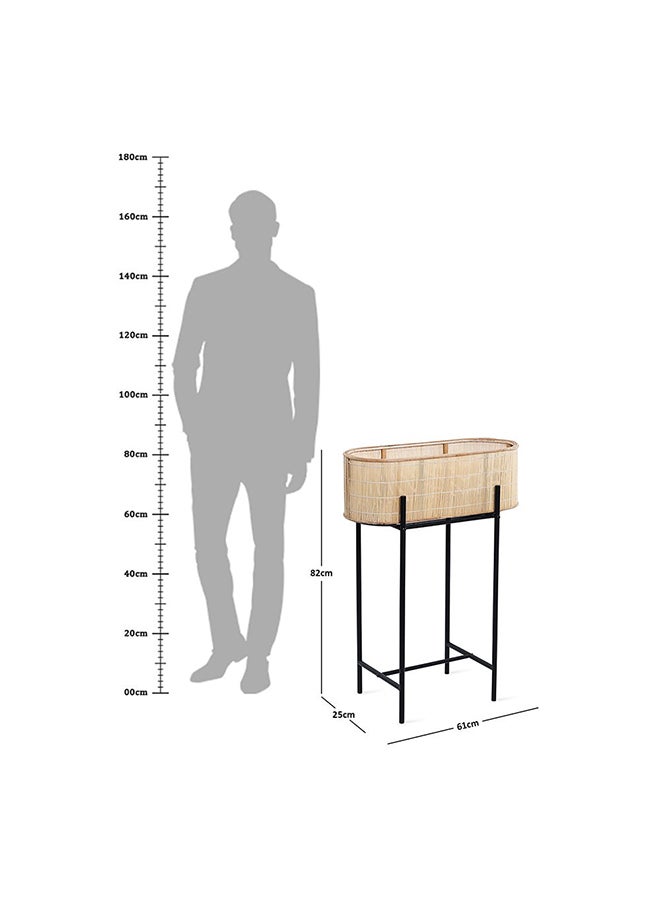 Century Plant Stand Black/Beige 61x82 cm