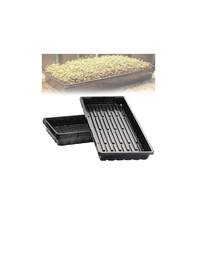 Plastic Growing Trays Seed Tray Seedling Starter for Greenhouse Hydroponics Seedlings Plant Germination without Holes (55X28cm)