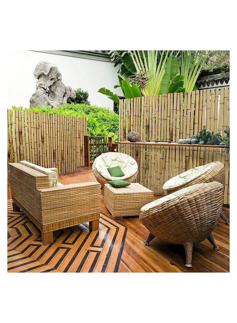 Pack Of 20 Natural Thick Decoratiev Bamboo pols 100cm Tall Garden Floral Plants Flowers Vine Support Bamboo Rod Support Sticks Eco-Friendly