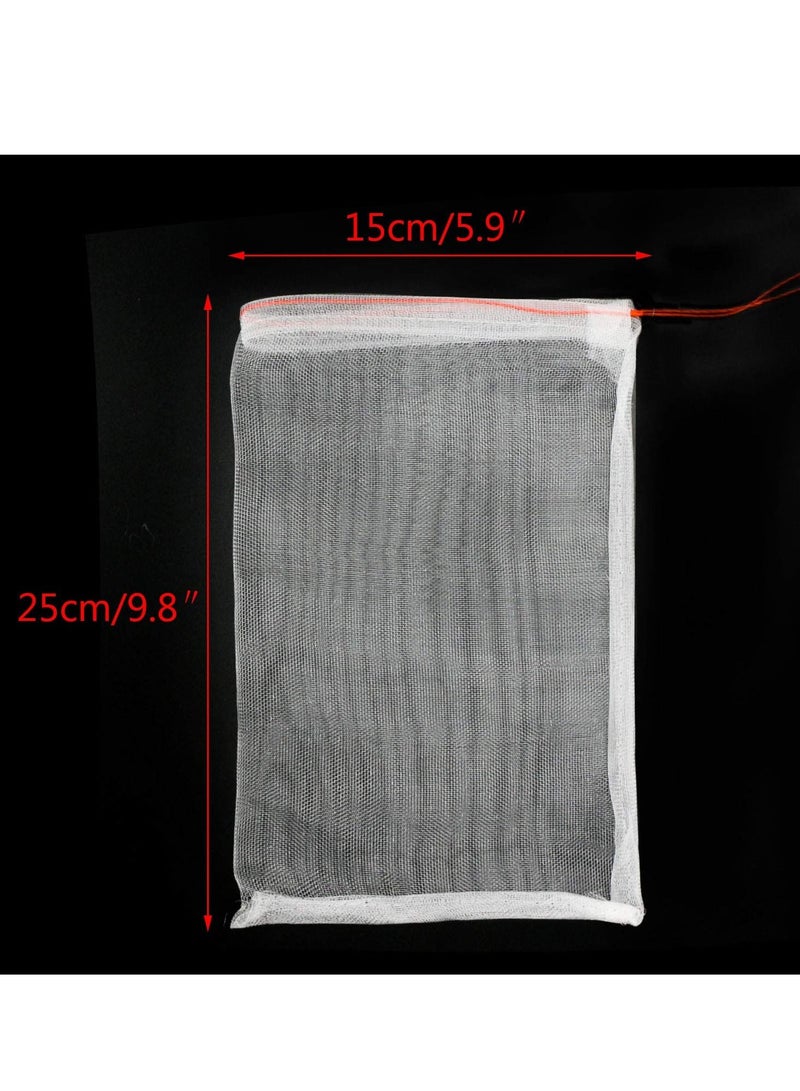 Fruits Protection Bags for Fruit Trees, Nylon Mesh Fruit Bags with Drawstrings to Prevent Insect Birds Squirrels, 6