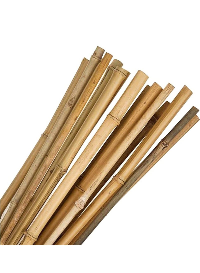 Natural Bamboo Poles Bamboo Stake For Plant Support 120cm Bamboo Garden Poles Strong Gardening Sticks Bamboo Poles For Indoors or Outdoors 10pcs