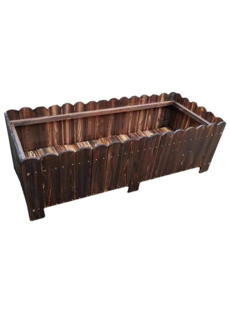 Wooden Flower Pot Elegantly Crafted Wood Planter for Indoor & Outdoor Gardens Vintage Charm with Modern Durability Perfect For Flowers Herbs & Small Trees