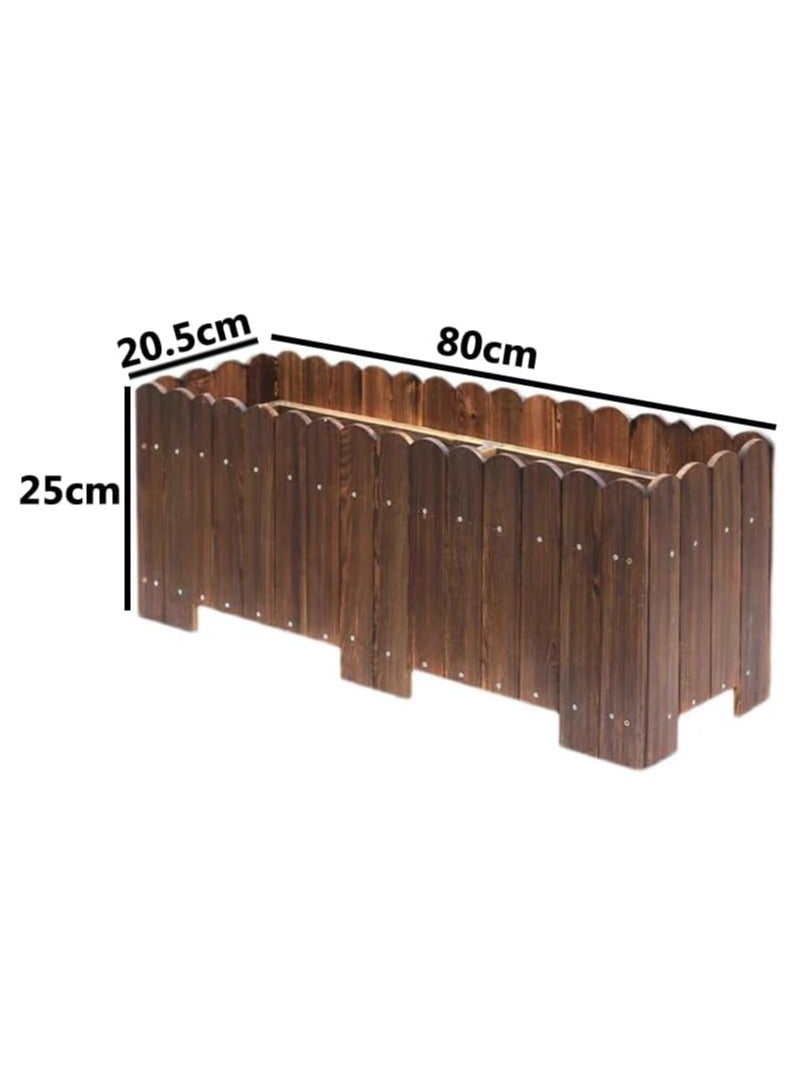 Wooden Flower Pot Elegantly Crafted Wood Planter for Indoor & Outdoor Gardens Vintage Charm with Modern Durability Perfect For Flowers Herbs & Small Trees