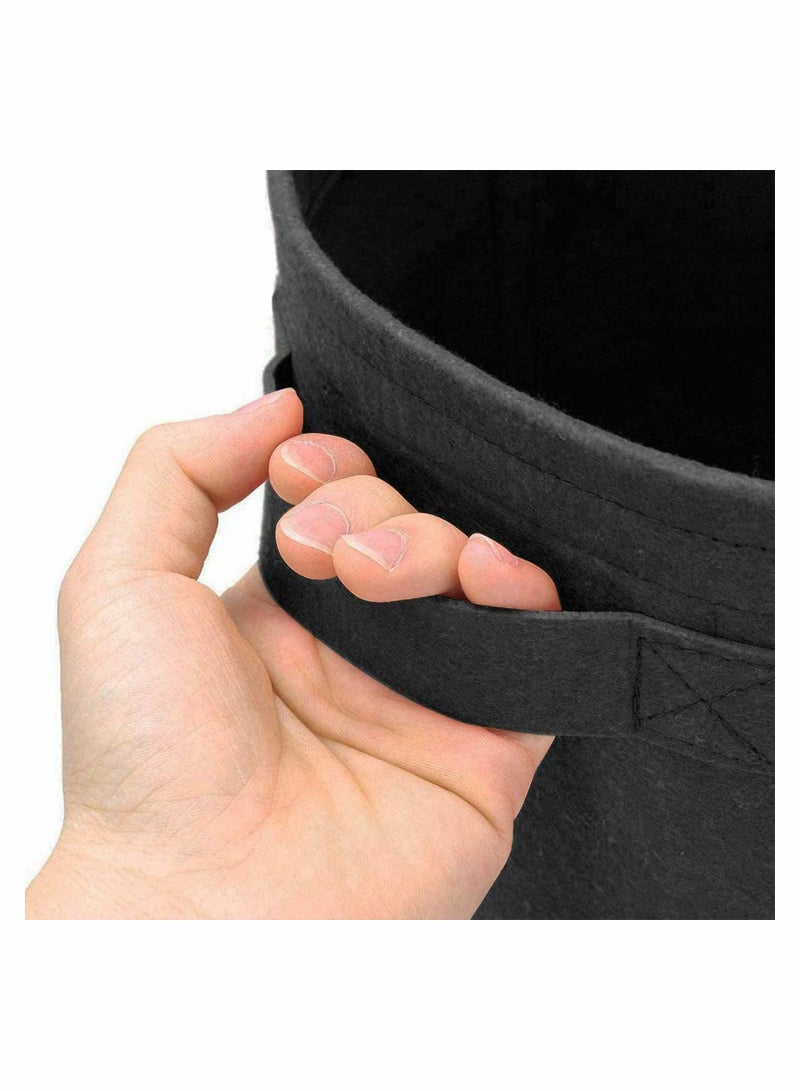 Potato Tomatoes Grow Bags 4 Pack Garden Vegetable Growing Bags Large Planting Pots with Window Flap and Handles for Strawberry, Tomatoes, Carrot, Flower and Vegetables (7 Gallon)