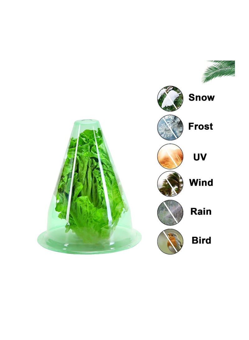 Garden Cloches for Plants, Reusable Plastic Small Plant Protector, Multifunctional Covers, Transparent Bell Jar to Protect Plants from Frost, Birds, Snail Damage Freeze Weather 12 Pack