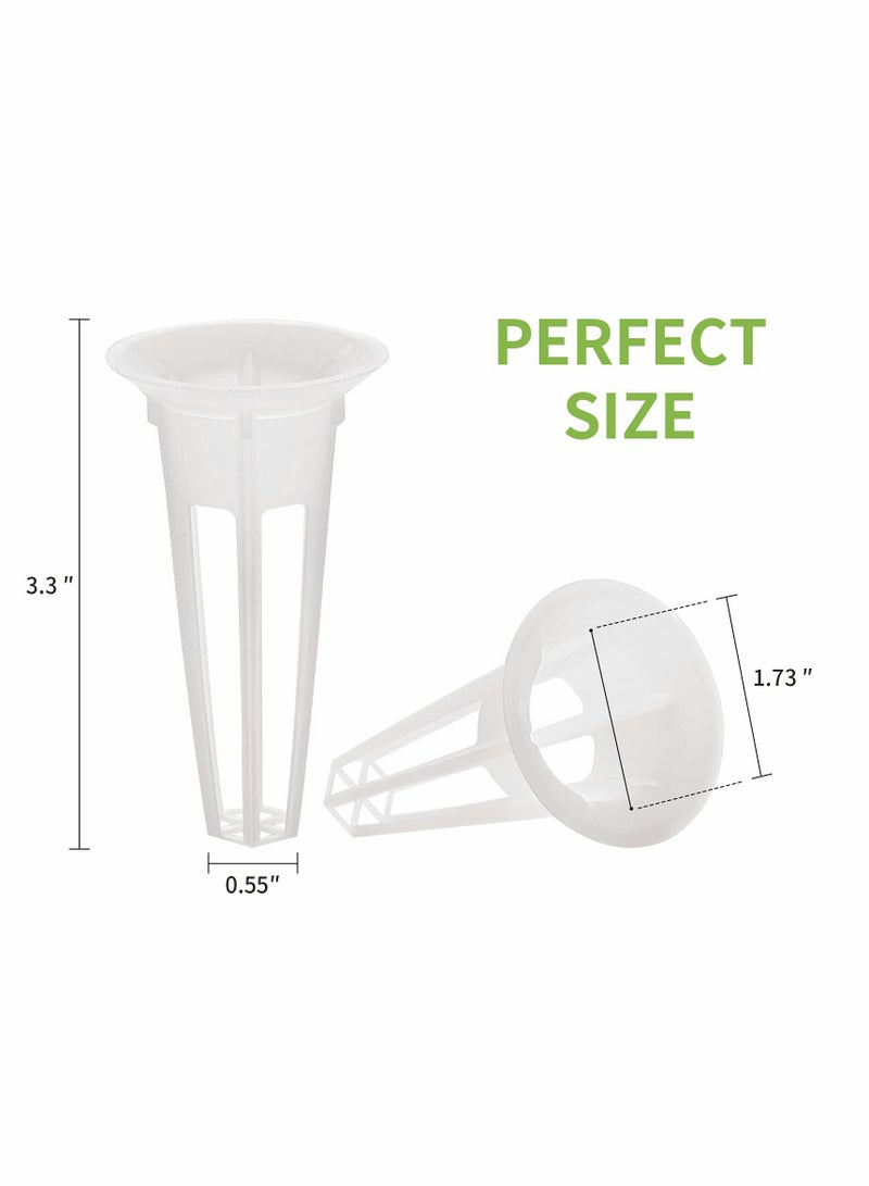 Grow Baskets for Hydroponic Growing System, Seed Pod Basket Made of Durable Plastic, Plant Growing Containers for Hydroponics, Lightweight Economy Plant Baskets 50Pcs