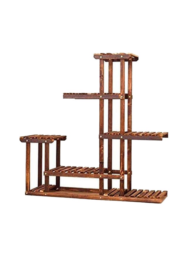 Wooden Multifunctional Flower Stand Brown 98x98x25cm