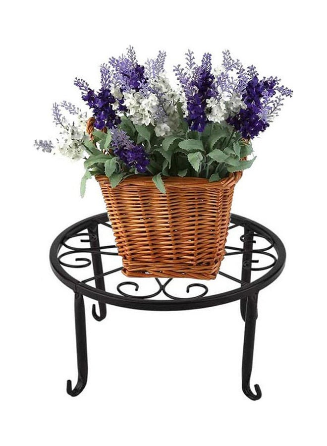 Plant Floor Rack Stand Black 23x12.5x23cm