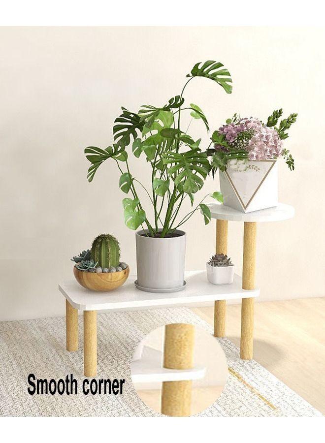 2 Shelves Modern Design Flower Pot Rack for Living Room