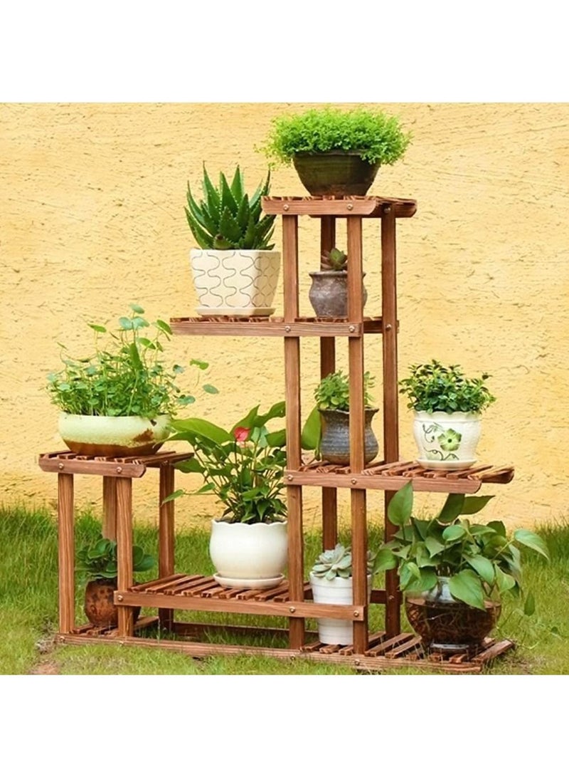 FFD Wooden Flower Display Stand Rack Plant Pots Holder Book Shelf Multilayer Storage Organizer Towel Holder Decorative Garden Item