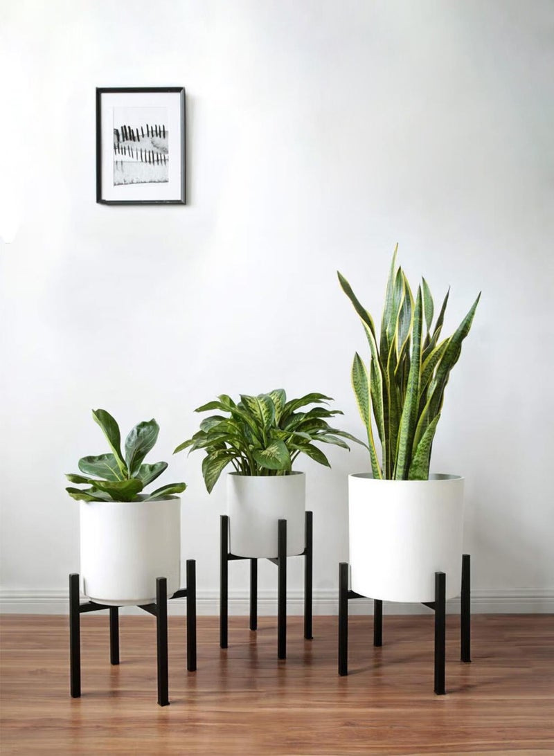 Adjustable Metal Plant Stand for Plants - Heavy Duty Outdoor Indoor Home Planter Holder Rack for 9