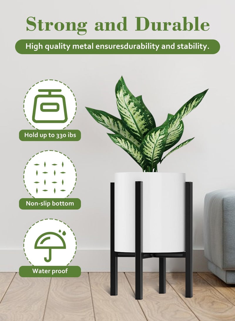 Adjustable Metal Plant Stand for Plants - Heavy Duty Outdoor Indoor Home Planter Holder Rack for 9