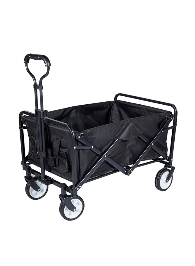 Folding Garden Cart Black 91x48x72cm