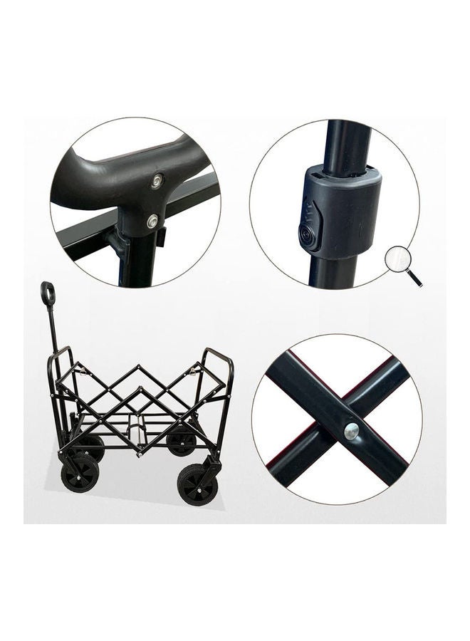 Folding Wagon  For Outdoor Utility Blue/Black 87x72x40cm