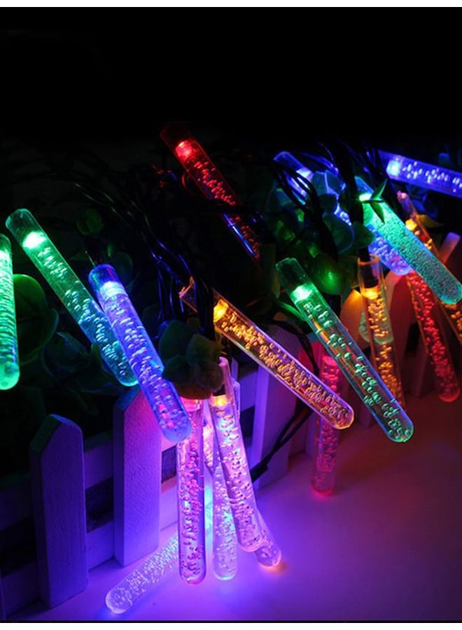 Icicle Shaped Solar Powered LED Light Multicolour 5meter