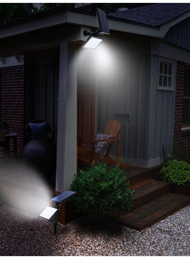 LED Waterproof Outdoor Solar Lamp White 4.7x3.7x7inch