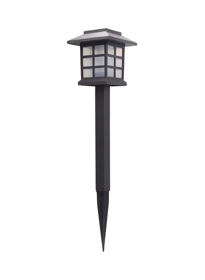 2-Piece Outdoor Solar Lantern Set Black/White