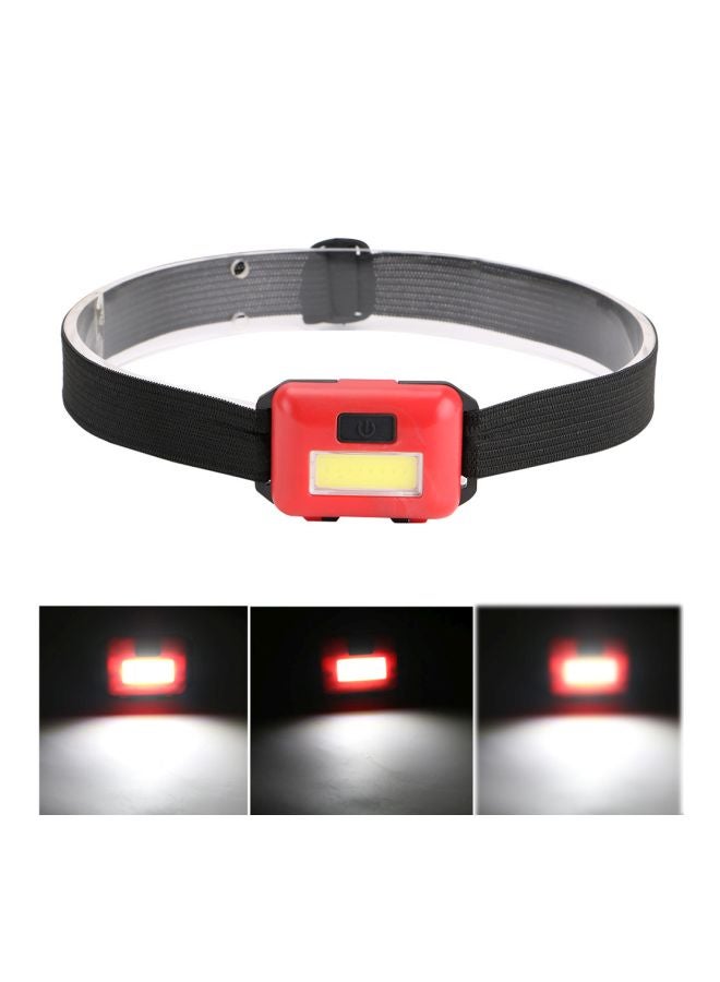 Waterproof LED Headlamp Red/Black 6.1x4x1.8centimeter