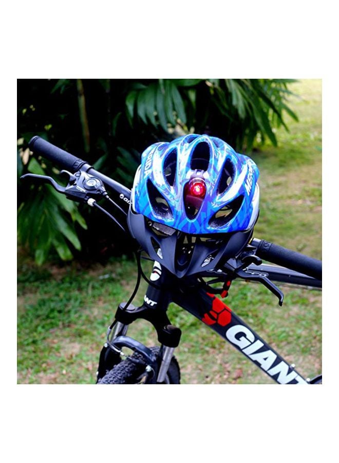 Waterproof LED Safety Warning Headlight For Bicycle Black 9.8x2centimeter