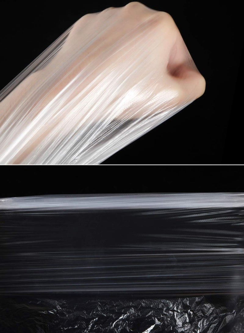 Bulk Pack of 100 Disposable Clear Hairdressing Capes, Waterproof Salon Hairdressing Gown, Perfect for Hair Styling, Cutting, Household Cleaning, Suitable for Adults and Kids
