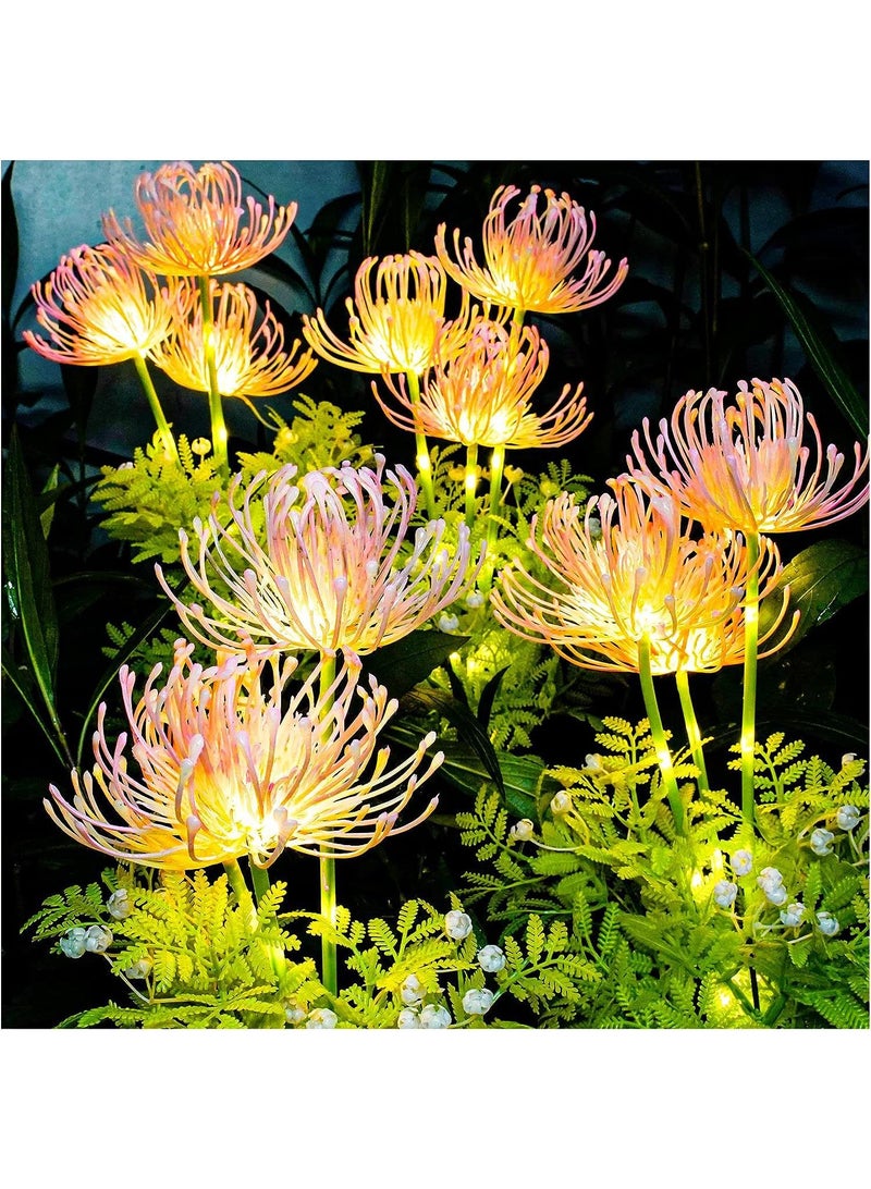 4 PCS New Solar Bi'an Lantern Simulation Flower Outdoor Decorative Flower Courtyard Landscape Lawn Lamp