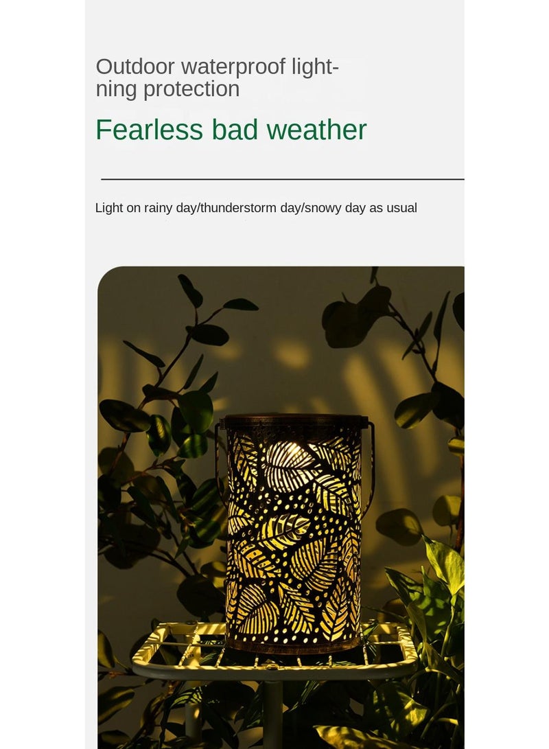 Outdoor Courtyard Solar Observation Light Decoration Atmosphere Hollow Hanging Lamp