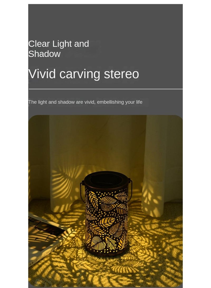 Outdoor Courtyard Solar Observation Light Decoration Atmosphere Hollow Hanging Lamp
