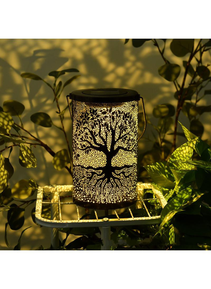 Outdoor Courtyard Solar Observation Light Decoration Atmosphere Hollow Hanging Lamp
