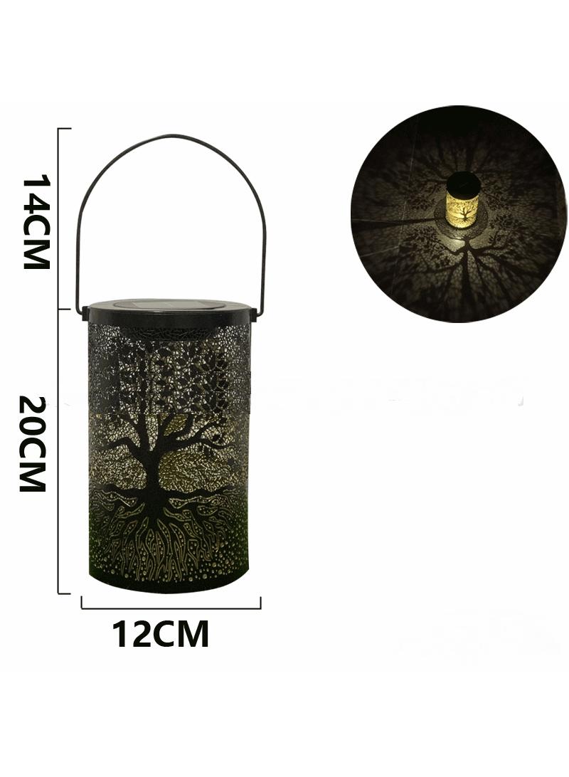 Outdoor Courtyard Solar Observation Light Decoration Atmosphere Hollow Hanging Lamp