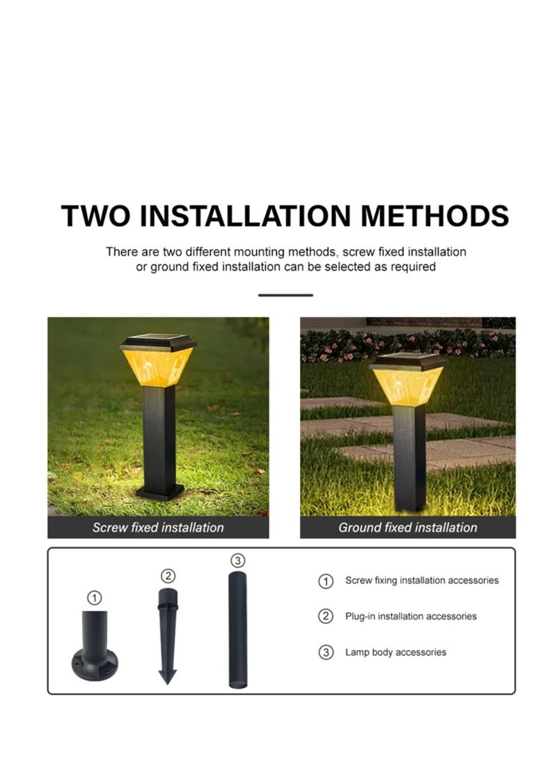 Solar Powered Courtyard Lawn Light Outdoor Waterproof Villa Garden Landscaping Household Yard Minimalist Light