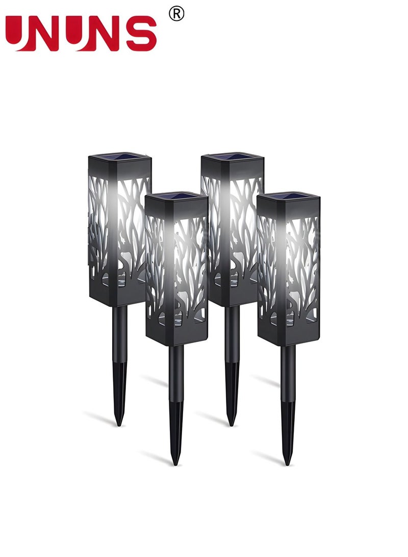 4-Piece LED Solar Pathway Lights,Solar Lights Outdoor Waterproof,Adjustable Solar Garden Lights For Walkway Yard Driveway Backyard Decor