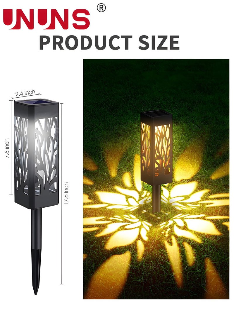 4-Piece LED Solar Pathway Lights,Solar Lights Outdoor Waterproof,Adjustable Solar Garden Lights For Walkway Yard Driveway Backyard Decor