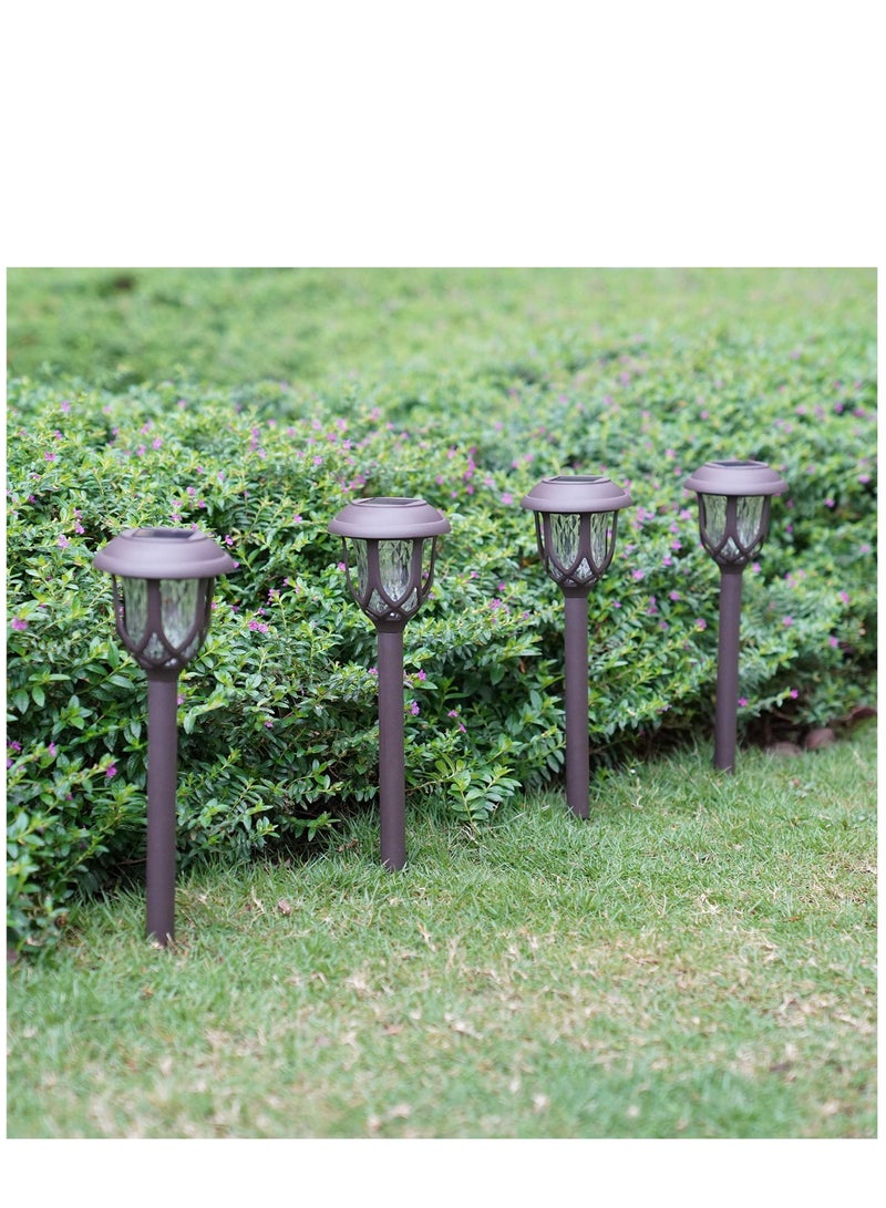 10 Pack Solar Lights Outdoor Decorative Solar Pathway Lights Outdoor Solar Powered Garden Yard Lights for Walkway Sidewalk Driveway