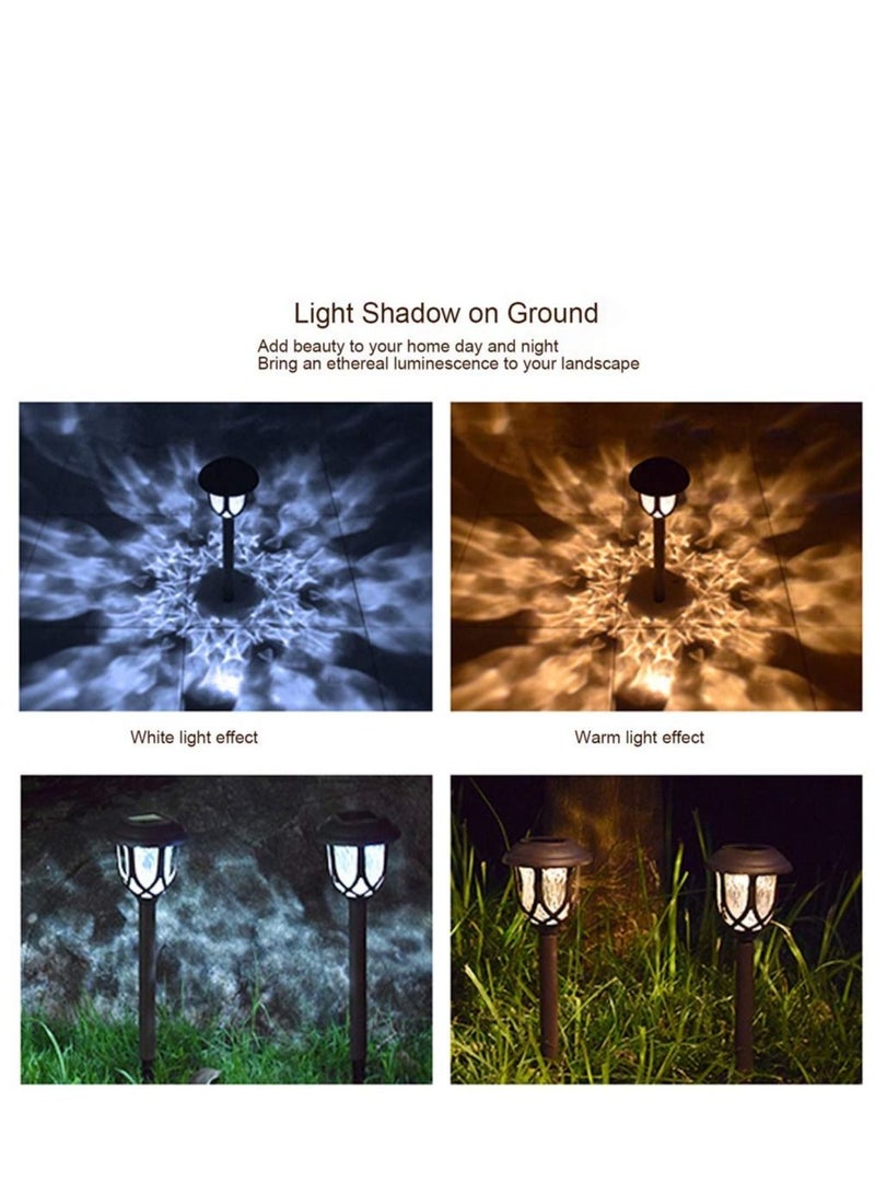 10 Pack Solar Lights Outdoor Decorative Solar Pathway Lights Outdoor Solar Powered Garden Yard Lights for Walkway Sidewalk Driveway