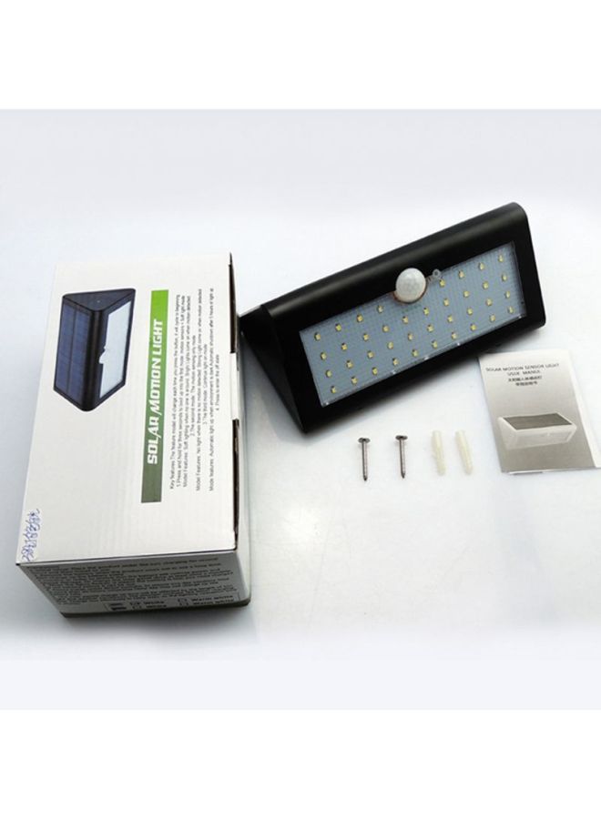 38 Led Solar Human Body Induction Lamp, Warm Light Black/Blue/Clear 21x11.5x8.5cm