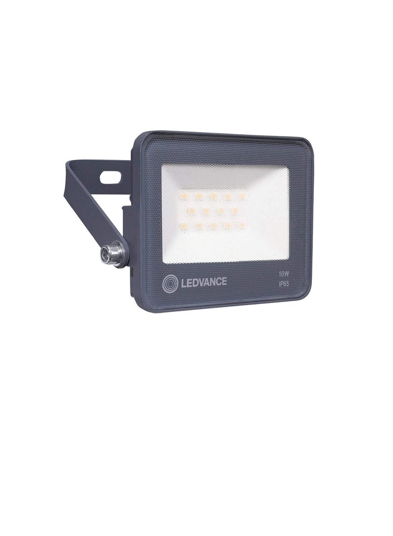 LEDVANCE Outdoor/Indoor ECO LED Flood Floodlight Luminaires 10W, Car Park/Security/Architectural, Light Weight, Slim Design, IP65 Water Resistance, Day Light, 850lm, 6500k, LEDV-ECO-FL-10W-DL