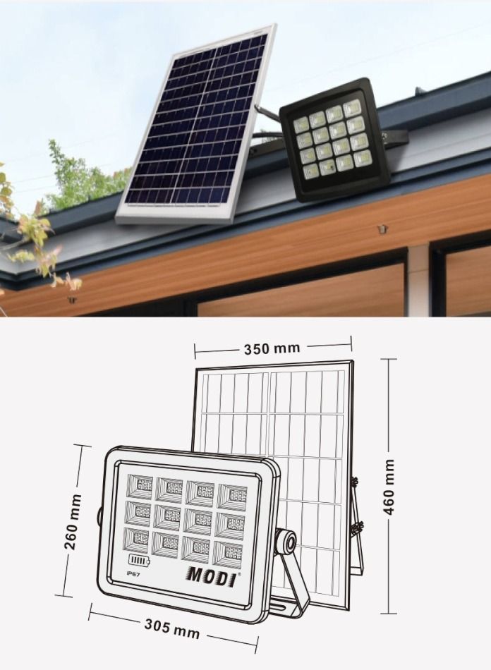 Waterproof Solar Flood light with Remote